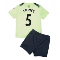 Fotbalové Dres Manchester City John Stones #5 Dětské Alternativní 2022-23 Krátký Rukáv (+ trenýrky)